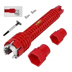 INOXCROM - Llave Gasfiteria Multifuncion 8 En 1 Grifería Baño Cocina