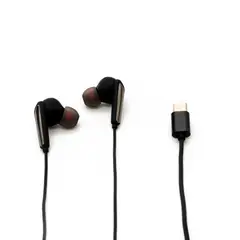 TECMASTER - AUDIFONOS MANOS LIBRES HI-FI TYPE C 1.2 MTS NEGRO TM-300517
