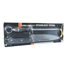 HOMESTAR - Set de Cuchillo Chef y Afilador de Acero Inoxidable - 33 cm