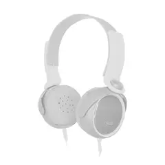 MLAB - AUDÍFONOS EXTRABASS HEADPHONE C/MICRÓFONO GRIS/BLANCO 07743
