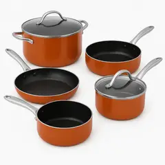 MOVI - BATERIA DE COCINA 11 PIEZAS PARA COCINAS, INDUCCION, ELECTRICA Y GAS