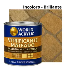 WORLD ACRYLIC - VITRIFICANTE MULTISUPERFICIE INCOLORO MATEADO CUARTO GALON