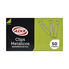 ADIX - Clip Metal 80mm Punta Redonda 50u