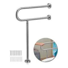EVERSO - Barra De Agarre Seguridad Discapacitados Inodoro Baño Blanco