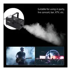 GENERICO - Maquina De Humo Compacta 400w Control Remoto Color Negro