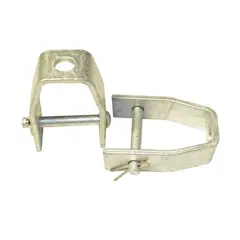 GENERICO - Soporte Remate Acero Galvanizado 1 Vía 75mm Grande 1011