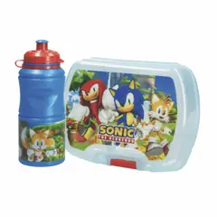 GENERICO - Set sonic 2 Pcs Contenedor + Botella para colación