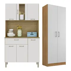 MOVELARIA - Combo Mueble de Cocina Kyra y Alacena K0620