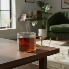 GENERICO - Set 4 Tazas De Café Lugano 150ml Asa Amarilla Casa Cuore