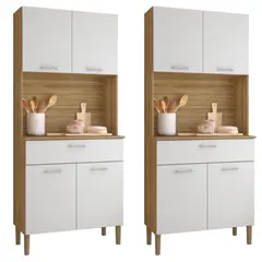 MOVELARIA - Combo 2 Cocina Kris Off White K04X2