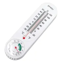 GENERICO - Termómetro e Higrómetro de Pared para Ambientes Temperatura Humedad
