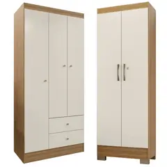 MOVELARIA - Combo Closet Versa 3 Puertas + Multiuso Luna Off White K3215