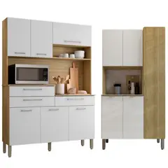 MOVELARIA - Combo Kit 8 Puertas Kit Orion y Mueble de Cocina Melissa K0805