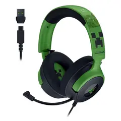 RAZER - Audífonos Gamer Kraken V4 X Minecraft Edition