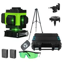 GENERICO - Nivel laser 12 Lineas Autoajustable con Tripode y Accesorios