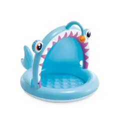 INTEX - Piscina Infantil con Parasol Angler Fish Baby Pool 1 - 3 Años