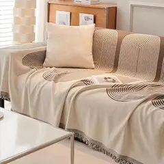 WAKESHOME - Manta Acogedora para Sofá Diseño Moderno y Natural Premium
