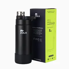 ZOLA OUTDOORS - Botella Térmica 600 ML NEGRA