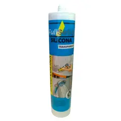 FULLSELLO - Silicona Acetica Tubo Baño Cocina Color Transparente Con Fungicida