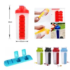 GENERICO - BOTELLA DE AGUA CON PASTILLERO 600 ML