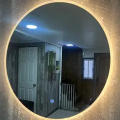 GENERICO - Espejo Redondo Retroiluminado LED de 60cm 3 colores