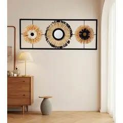 GENERICO - Cuadro Decorativo 68x27cm Adorno Pared Metálico