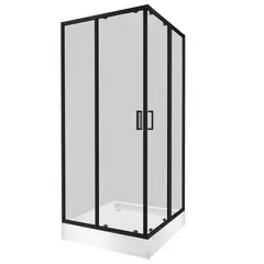 DOER - Cabina de Ducha 90x90x200 Marco Negro