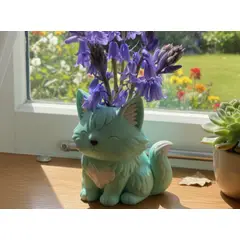 GENERICO - Maceta De Hogar- Gato Esponjoso