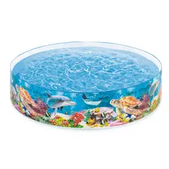INTEX - Piscina Semi Rígida Deep Blue Sea Snapset 244 x 46 cm, 2.040L
