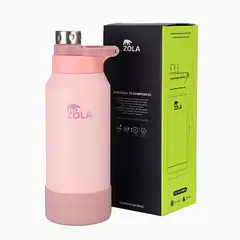 ZOLA OUTDOORS - Botella Térmica 1000 ML HIKERS ROSA