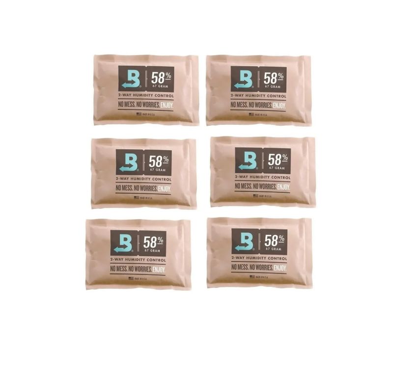 6 Sobres Boveda Pack 58pct 67gr Control Humedad 2 Vias