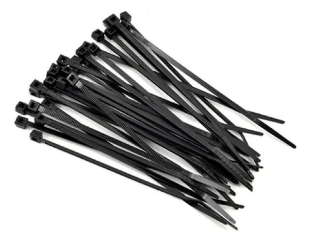 Amarra Cable Negro 4.8 x 300mm Paquete De 100un
