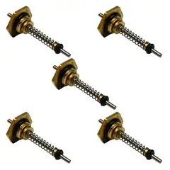 ZETACOM - Pack x5 Prensa Estopa Para Calefont 10mm Sello Cromado