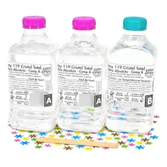 EASY EPOX - Resina Epoxica Cristal 119 Baja Viscosidad Kit Triple Econo