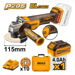 INGCO - Esmeril Galletera Inalambrico 20v 115mm Bat + Carg Cagli2111561