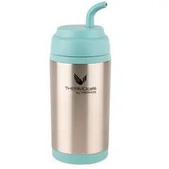 THERMOS - Vaso Térmico MUG para Mate de Acero Inoxidable Aqua 400ML+Bombilla