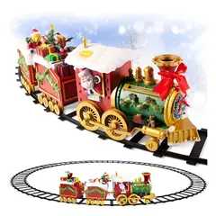 HAZ TU CLICK - Tren Navideño Decorativo para Árbol de Navidad con Rieles