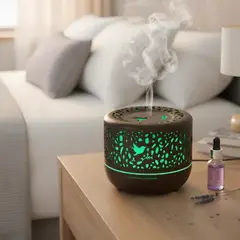 GENERICO - Humidificador Ultrasonico Con Musica Por Bluetooth negro