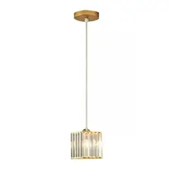 TNAKIEX - Lámpara Colgante Lámpara De Techo Cristal Moderna Decorativa-oro
