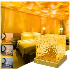 TNAKIEX - Lampara Aurora Boreal Lampara De Agua Celestial 3 Colores