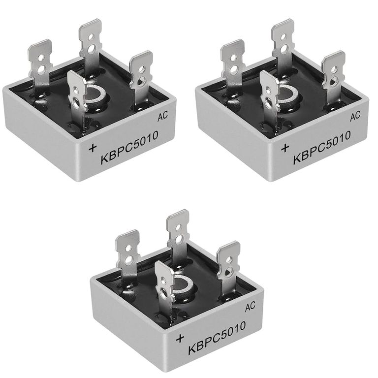 Pack De 3 Puente De Diodos Rectificador Kbpc5010 50a 1000v