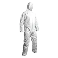 BUFALO - Buzo Desechable Blanco Coverall Ultra Ligero