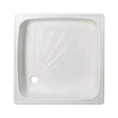 LIOI - Receptáculo Ducha 70x70 Acero Esmaltado Blanco
