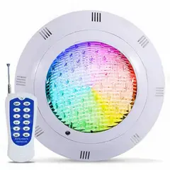 GENERICO - Foco Led Piscina Multicolor Rgb 9W 12v + Control Remoto