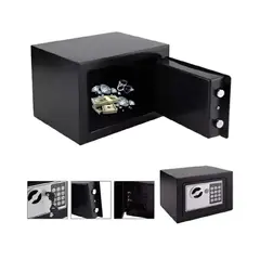 GENERICO - Caja Fuerte Caja Seguridad Digital Para Anclar A La Pared Color Negro