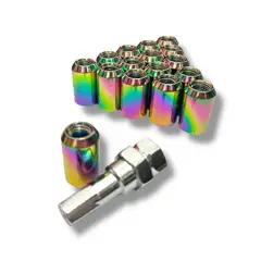 GENERICO - Tuerca De Seguridad 16 Pzs + Llave Tornasol 12x1.25mm