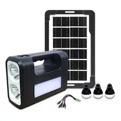 GENERICO - Kit Solar De Emergencia Camping Usb Ampolletas