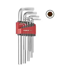 FORCE - Juego de Llaves Allen Largas - 9 Piezas (mm)