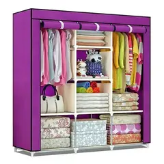 GENERICO - Armario closet ropero armable grande 175x45x130cm morado