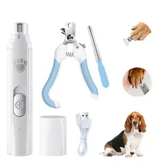 ATURE - Set De Amoladora De Uñas Recargable Para Perro Gato Cortaúña